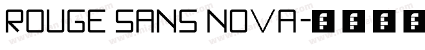 rouge sans nova字体转换